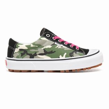 Damske Tenisky Na Platforme Vans Laurel Camo Style 29 Maskacove Čierne VA09FXSKE